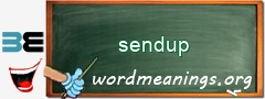 WordMeaning blackboard for sendup